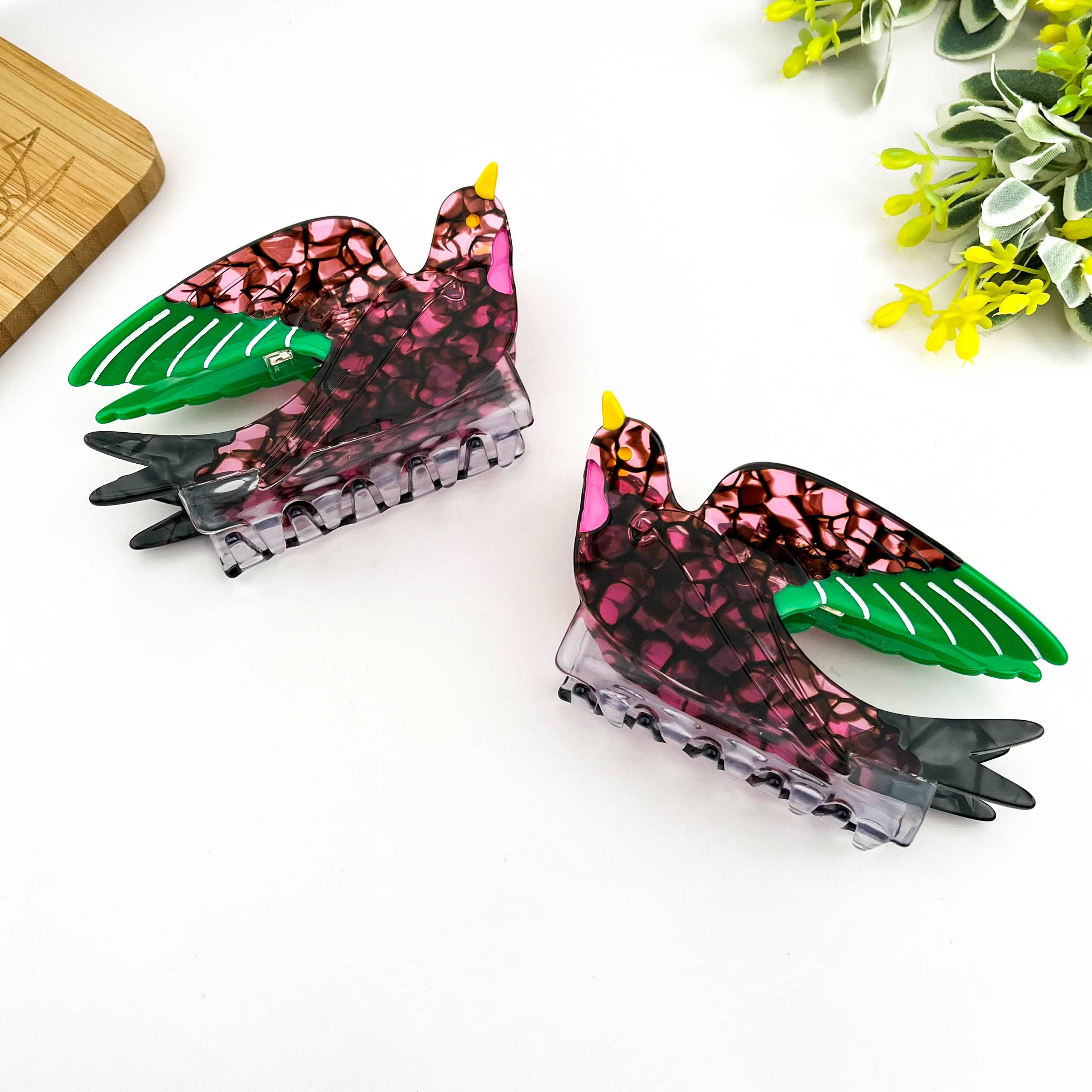 Swallow Hair Claw Clip, Acetate Bird Hair Clip: Swallow