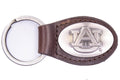 Auburn Tigers Oval Leather Key Fob