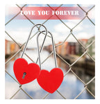 Red Heart Padlock
