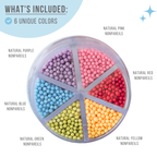 Natural Rainbow Nonpareils Sprinkle Jar - 6 Cell