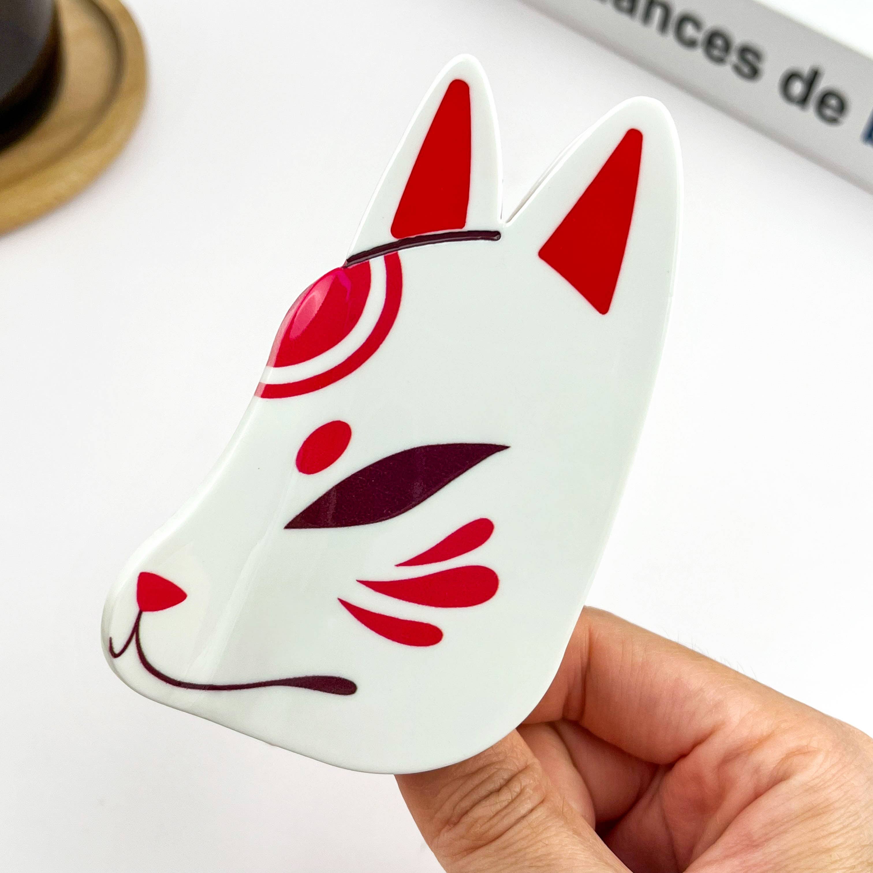 White Fox-Shaped Hair Claw Clip