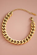 18K Gold Plated Waterproof Stainless Steel Chain Bracelet