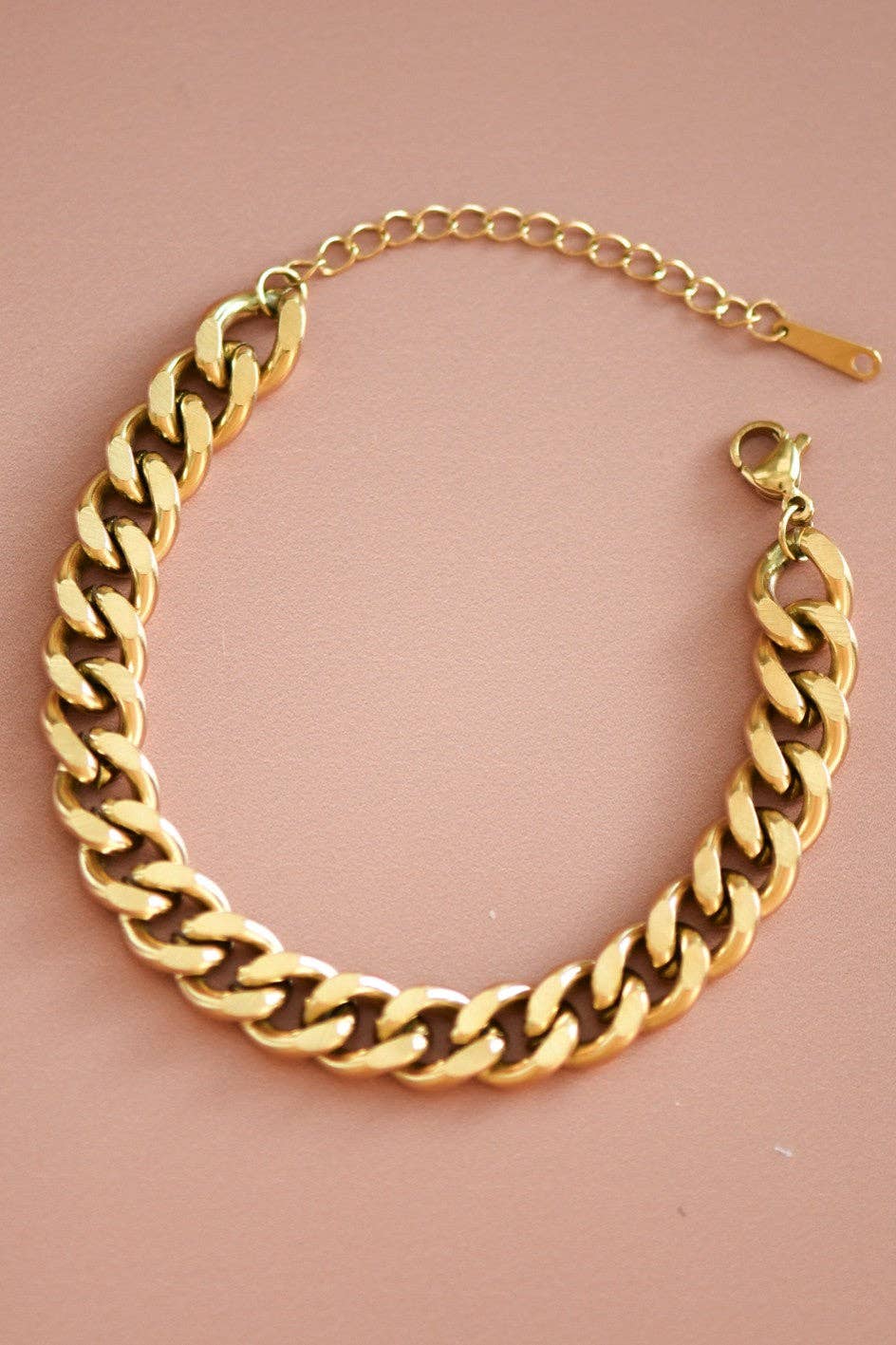18K Gold Plated Waterproof Stainless Steel Chain Bracelet