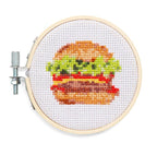 Burger Mini Cross Embroidery Kit arrives May 8