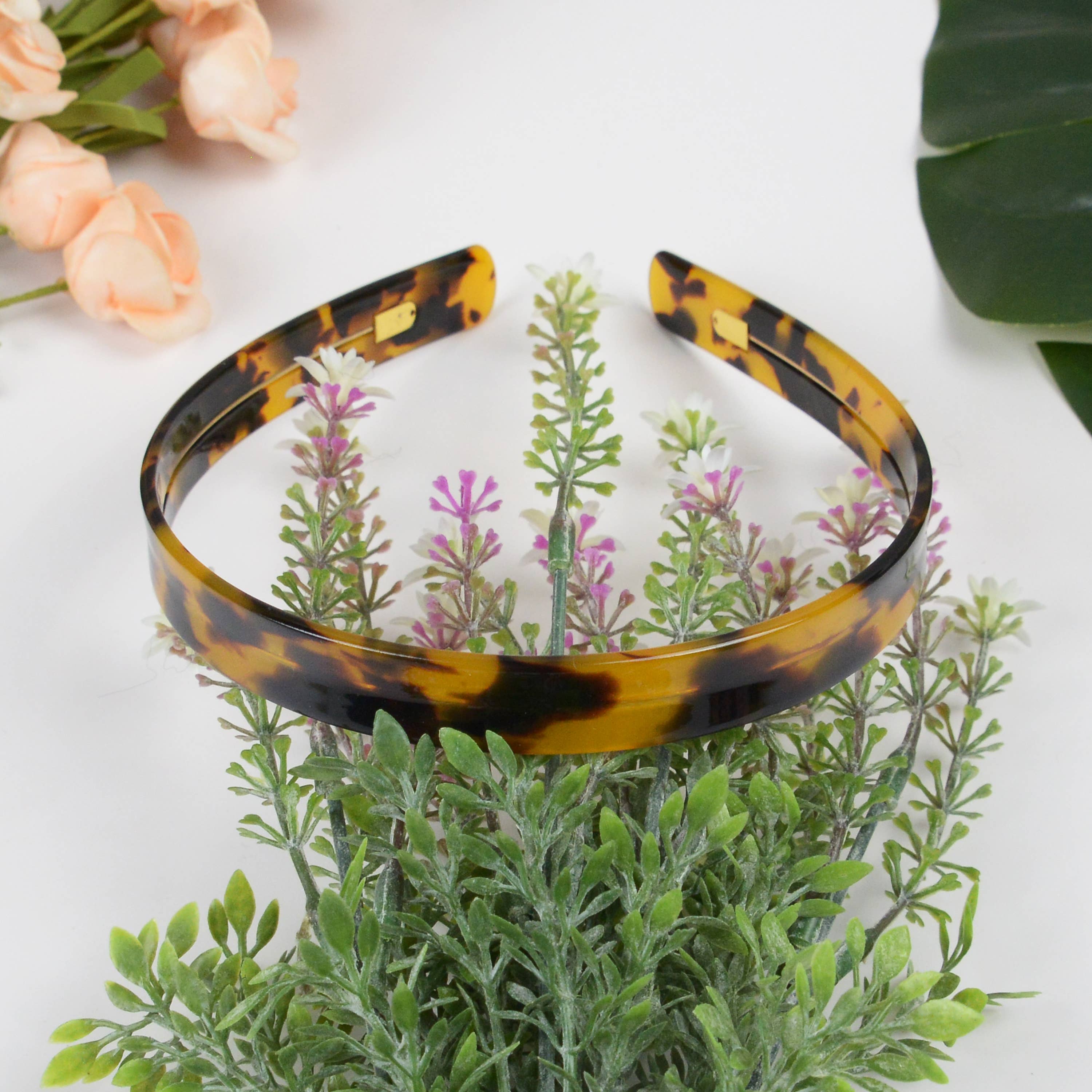 Acetate French Minimalist Headband: White