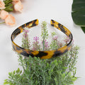 Acetate French Minimalist Headband: Dark amber