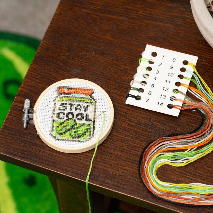 Pickle Mini Cross Stitch Embroidery arrives May 8