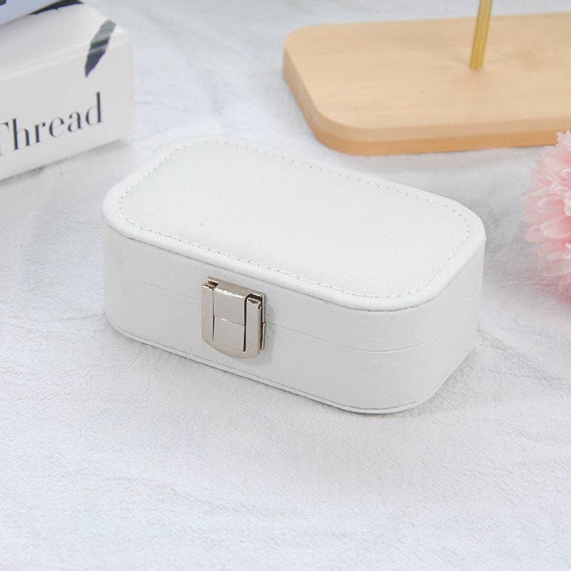 White Jewelry Travel Box