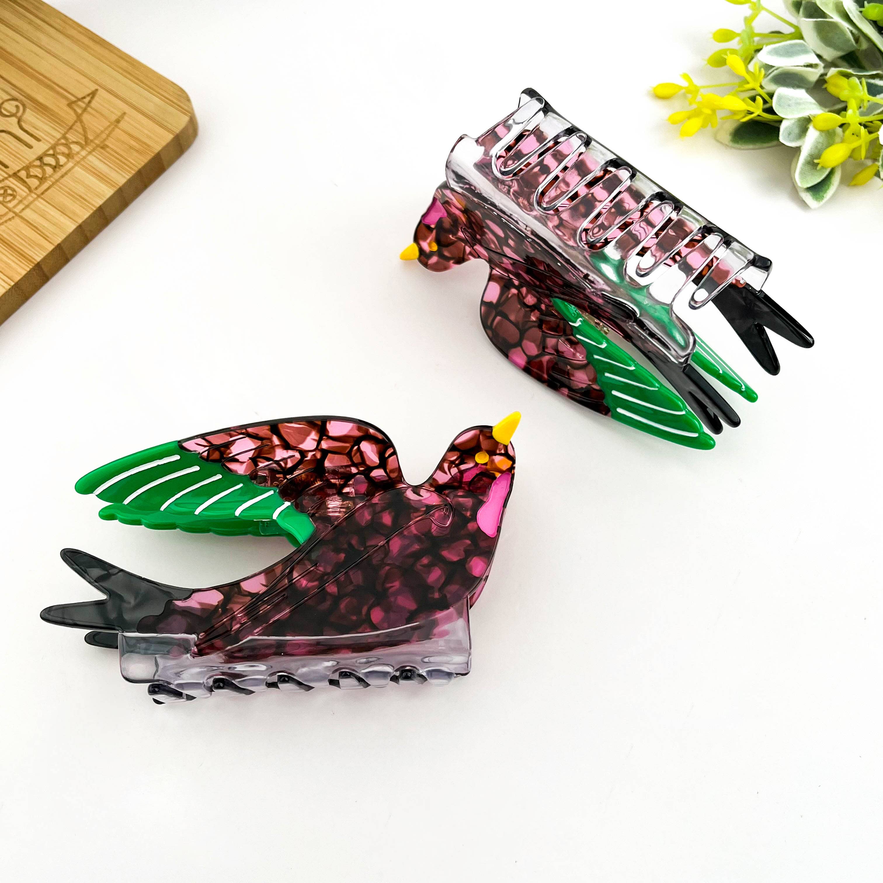 Swallow Hair Claw Clip, Acetate Bird Hair Clip: Swallow