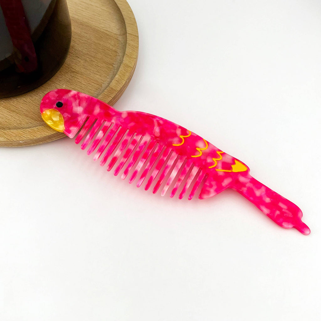 Acetate Bird-Shaped Hair Comb: Swan