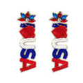 "I HEART USA" Earring
