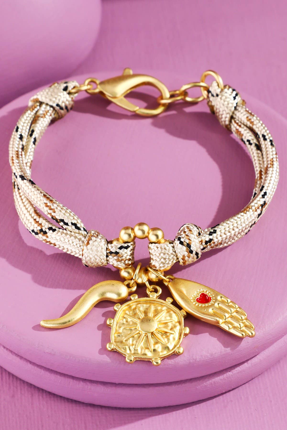 Talisman Rope Charm Bracelet