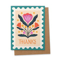 Thank You Folk Art Greeting Card