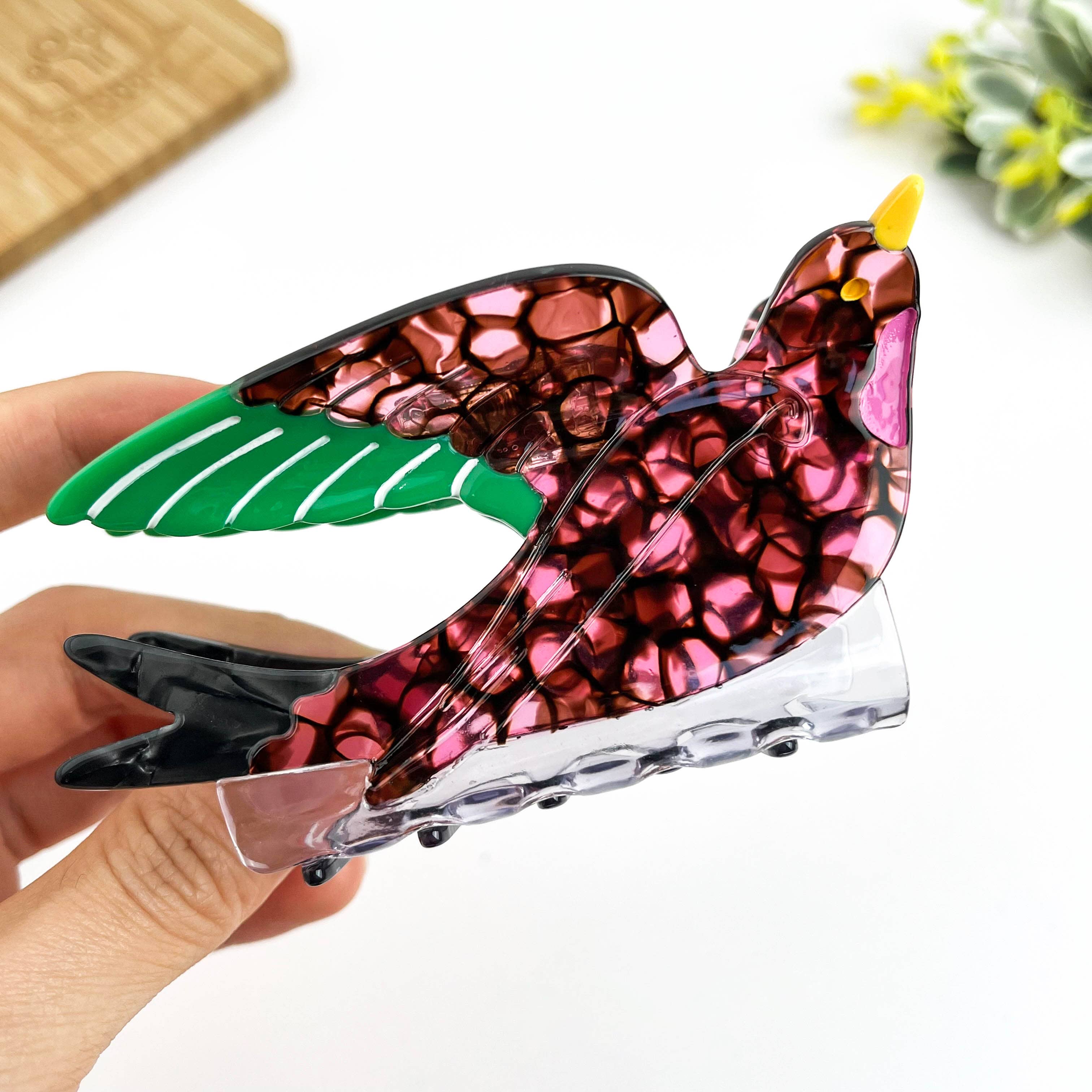 Swallow Hair Claw Clip, Acetate Bird Hair Clip: Swallow