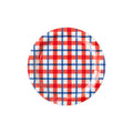 Americana Plaid 9" Paper Plate