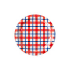 Americana Plaid 9" Paper Plate