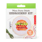 Burger Mini Cross Embroidery Kit arrives May 8