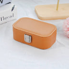 Coffee Brown Jewelry Travel Box