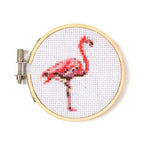 Mini Cross Stitch Embroidery Kit Flamingo arrives May 8