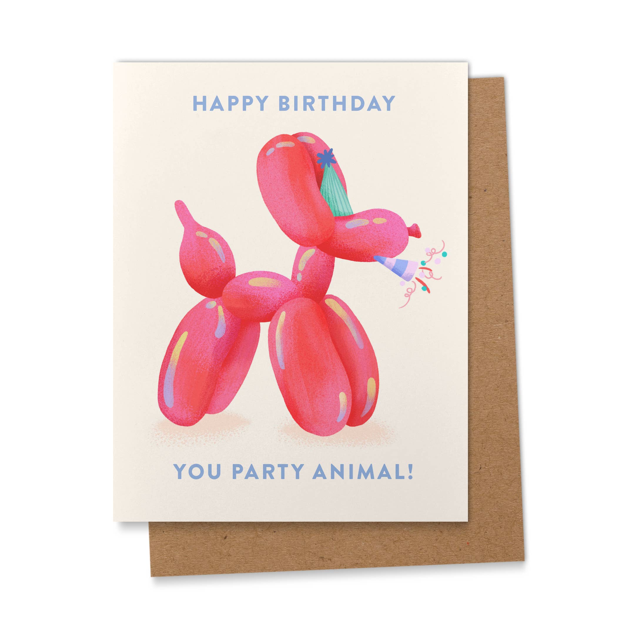Pink Party Animal Birthday Greeting Card Arrives 2/4