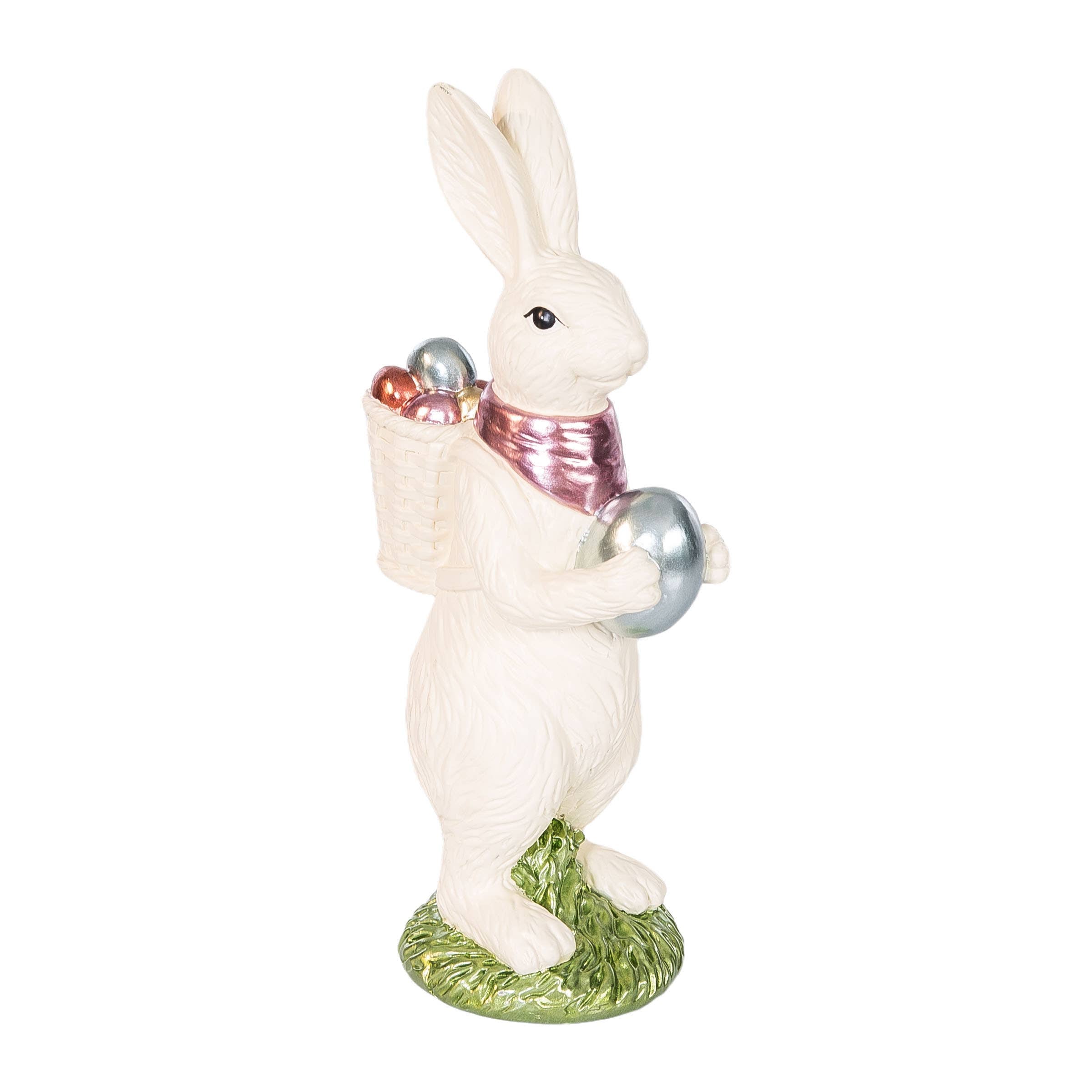 Easter White Chocolate Bunny Decorative Figurine