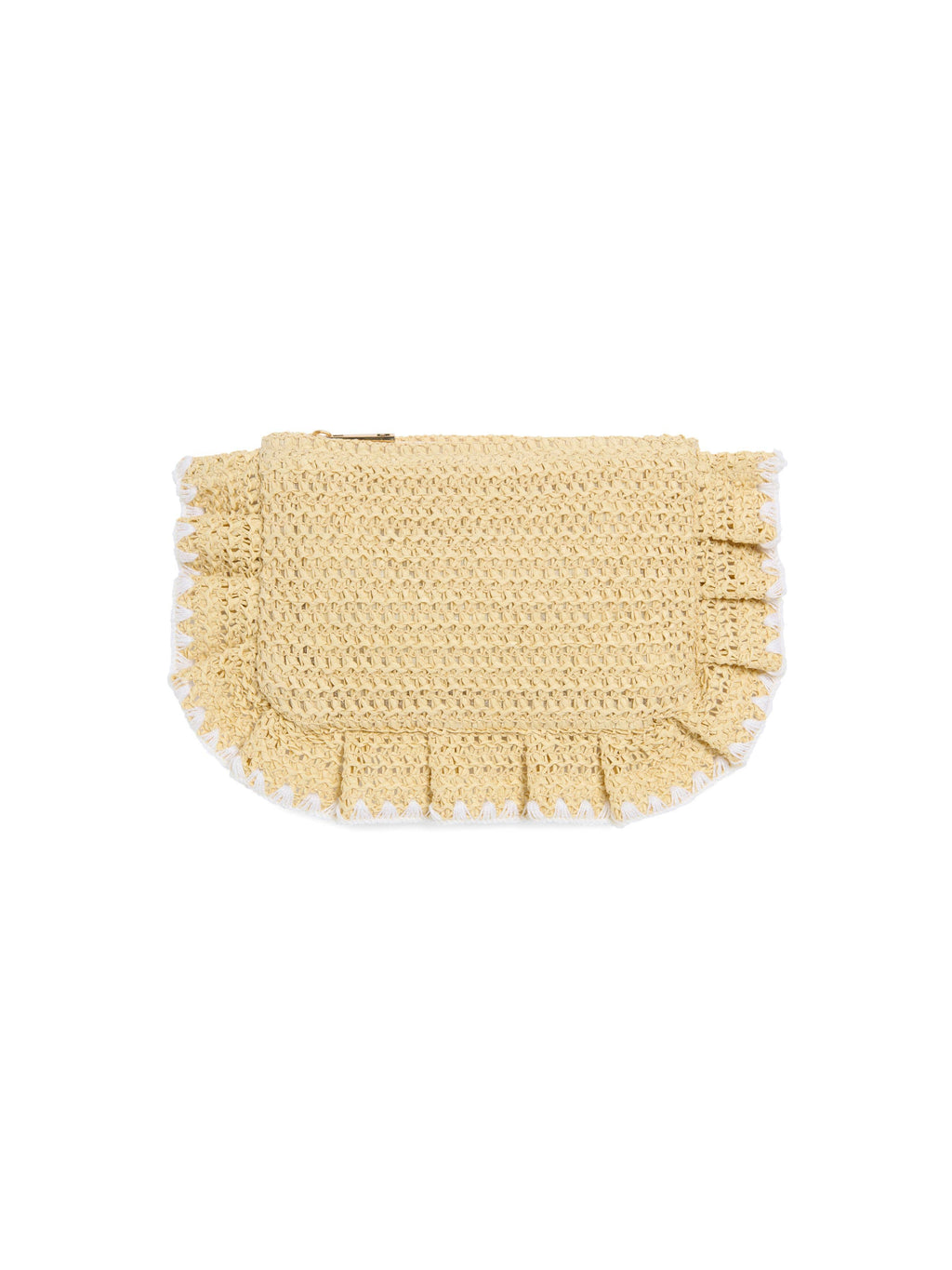 ARABELLA ZIP POUCH: NATURAL