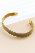 18K Gold Plated Waterproof Stainless Steel Cuff