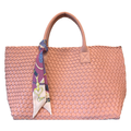Ibiza Hand Woven Tote Bag in Blush