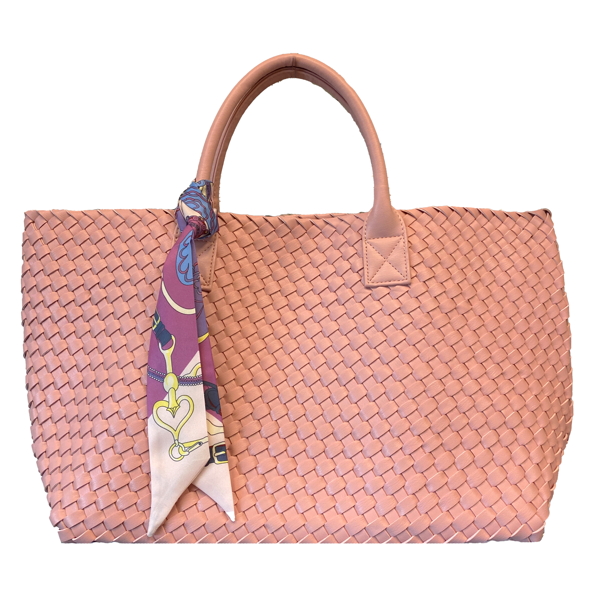 Ibiza Hand Woven Tote Bag in Blush