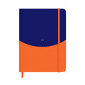 Navy & Orange Dot Journal