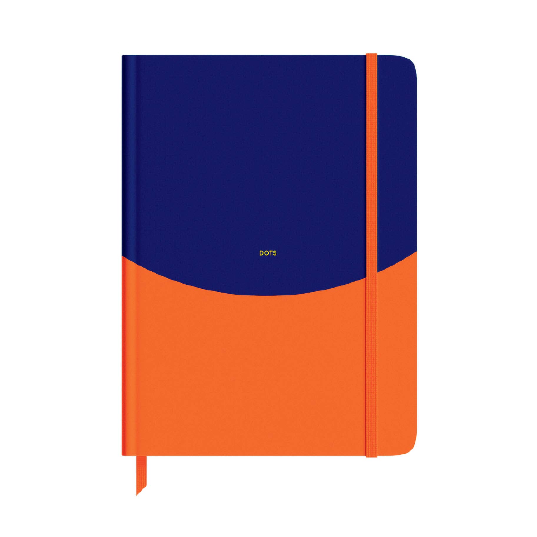 Navy & Orange Dot Journal