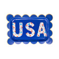 Floral USA Plate