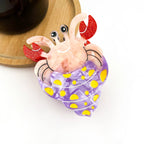 Hermit Crab Claw Clip, Acetate Hair Clip: C-White