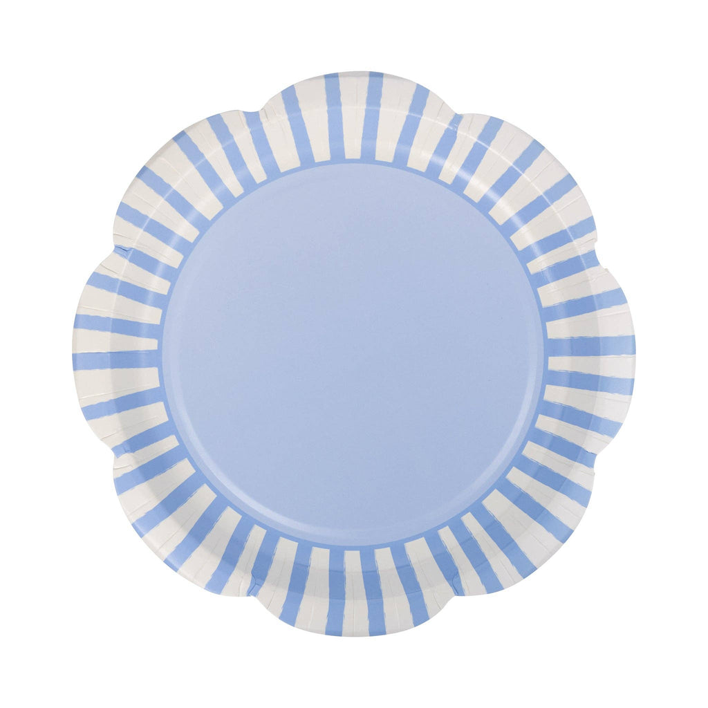 Blue Striped 9" Scallops