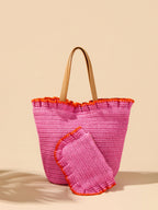 ARABELLA ZIP POUCH: PINK