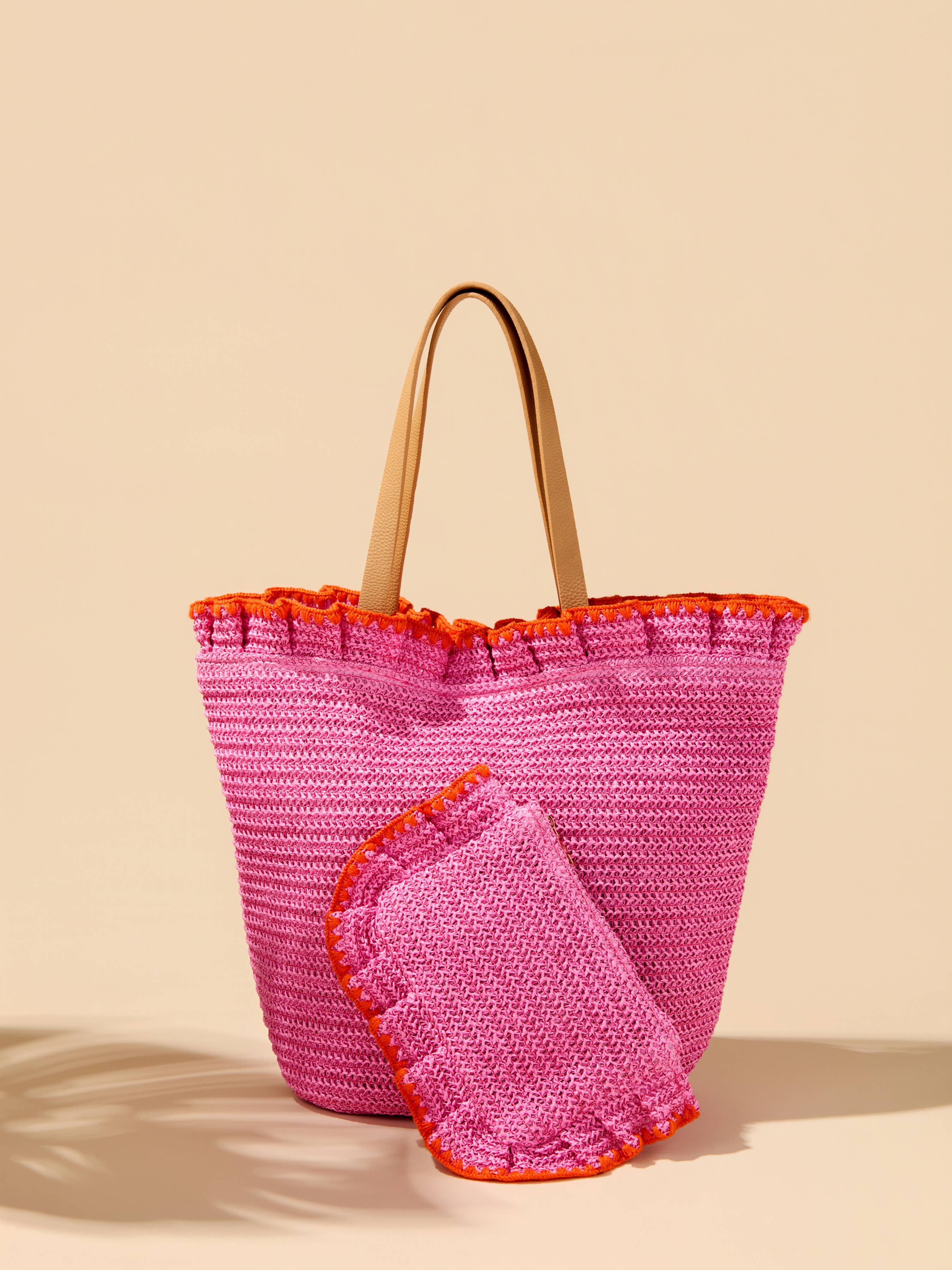 ARABELLA ZIP POUCH: PINK